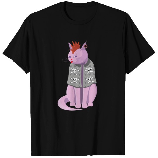 Punk Rock Cat T Shirts