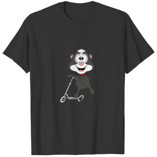 Skunk - Scooter - Kids - Animal - Baby T Shirts
