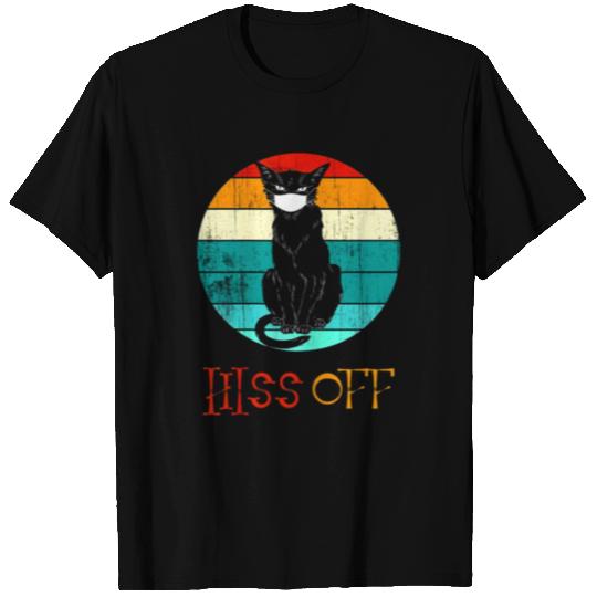 Hiss Off Cat Pumpkin Black kitty Halloween T Shirts