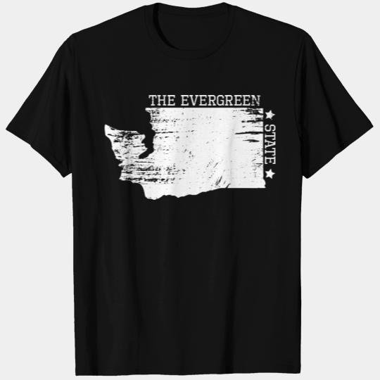 Washington The Evergreen State - usa motto gift T Shirts