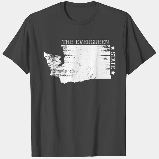 Washington The Evergreen State - usa motto gift T Shirts