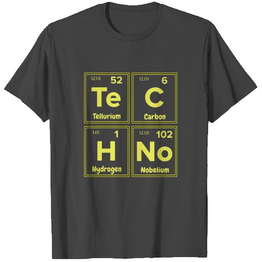 Techno Periodic Table T Shirts