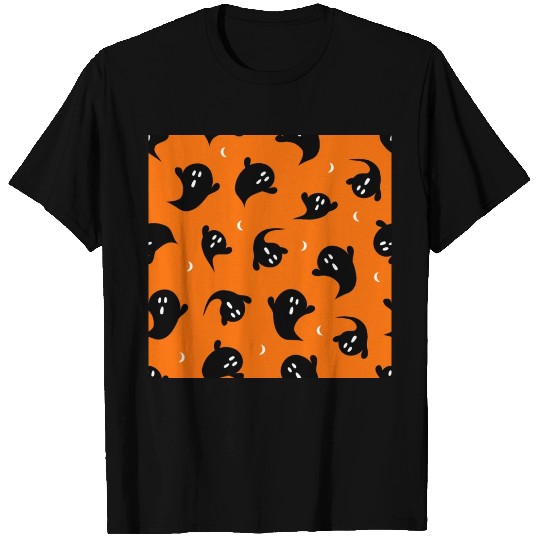 October Halloween halloween ghost orange T Shirts