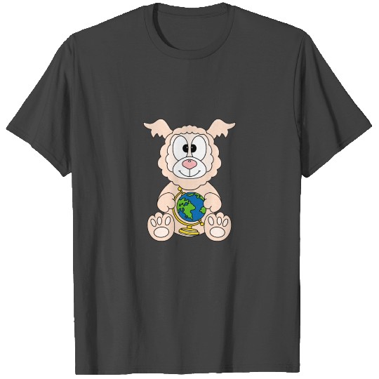 Lama - Alpaca - World - Earth - Globe - Animal T Shirts