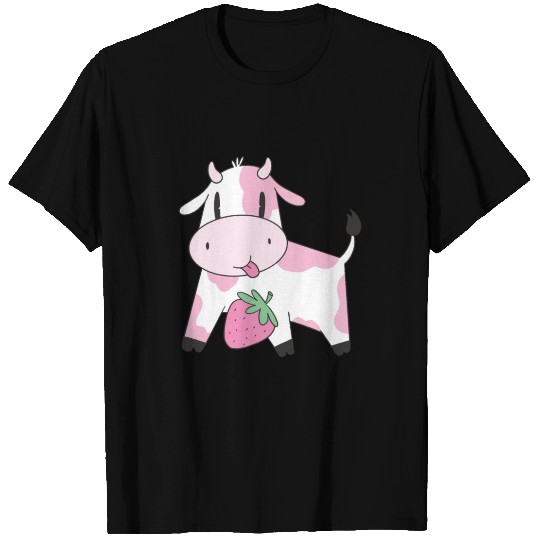 strawberry cow T Shirts