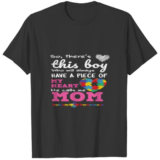 Autism Awareness Mom Mother Mama Design T-shirt