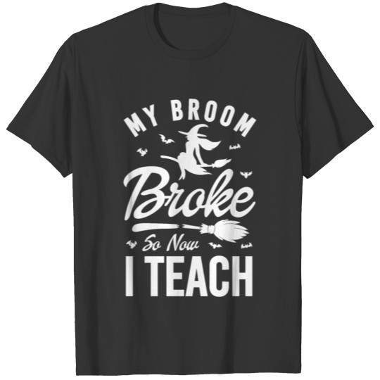 Halloween Witch Teacher T Shirts