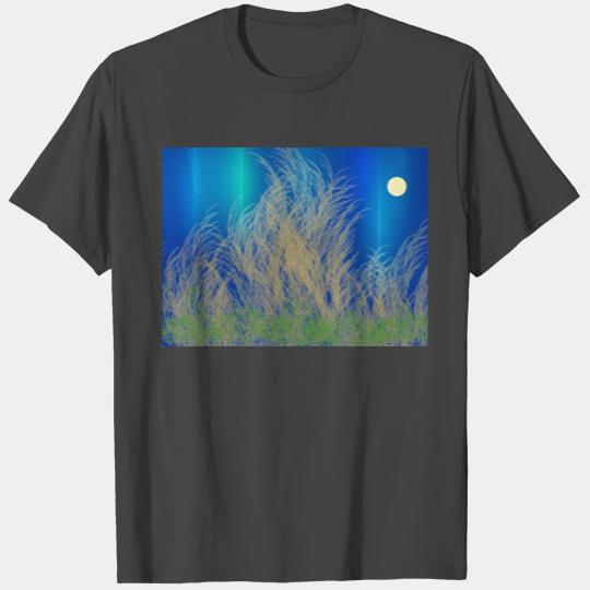 Landscape Scenery Watercolor Sea Grass T Shirts