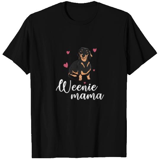 Weenie mama Dachshund, weiner dog T Shirts