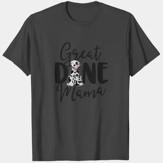 Harlequin Great Dane Mama Dog Owner T Shirts Women
