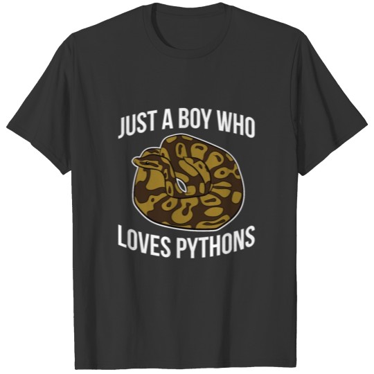 Just a Boy Who Loves Ball Pythons Cute Ball T Shirts