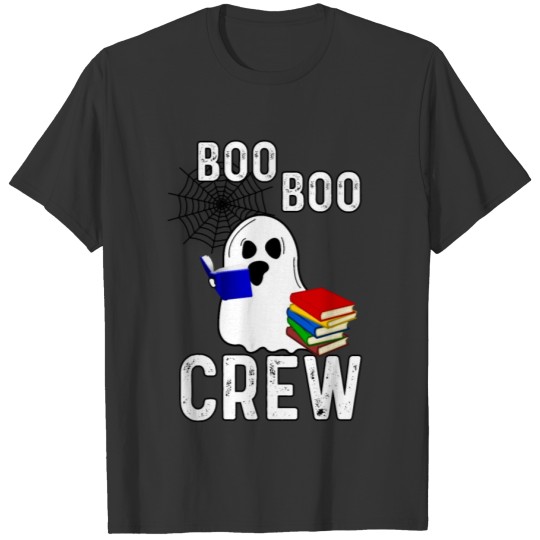 Boo Boo Crew, Nurse Ghost Funny Halloween T Shirts
