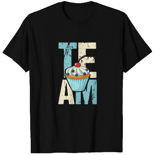 Team Cupcake Muffin Blueberry Vintage T Shirts