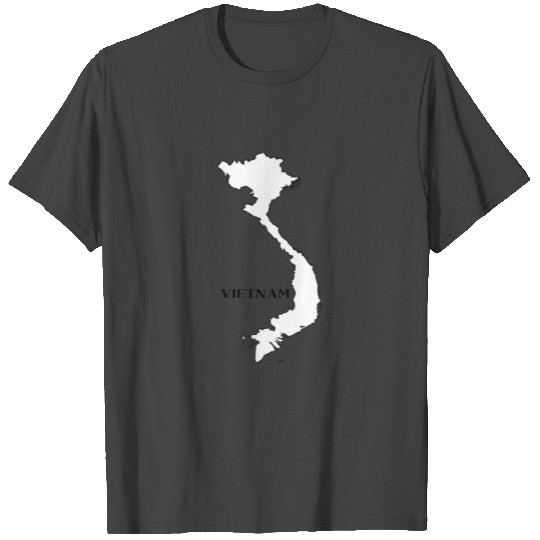 Outline Map Of Vietnam T Shirts