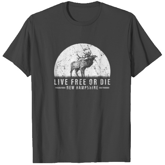Live Free or Die New Hampshire Hiking T Shirts