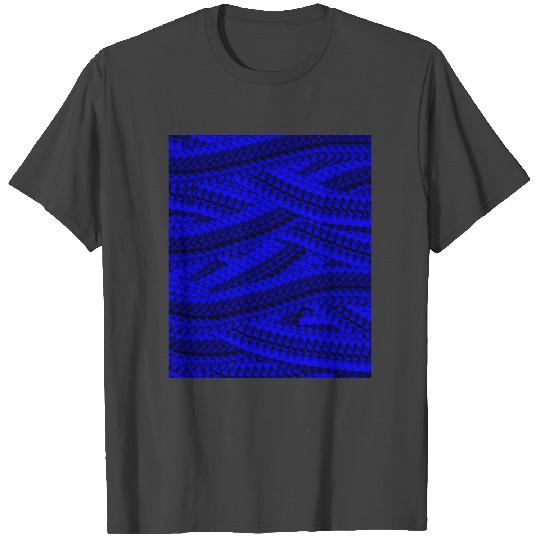 Blue Snake Skin Art T Shirts