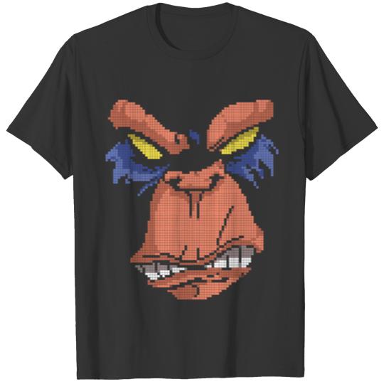 Pixel Gorilla - low-bit graphic effect - gift T-shirt