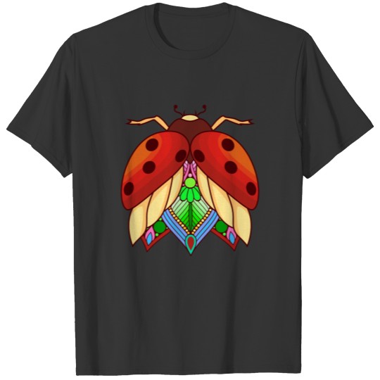 Sweet Ladybug Beetle Insect Drawing T-shirt