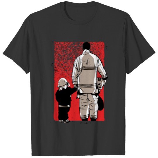 Firefighter father and son Firefighter T Shirts