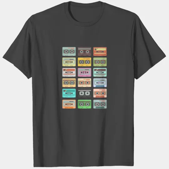 Vintage Cassette Tapes Magnetic Tape 80s Music T Shirts