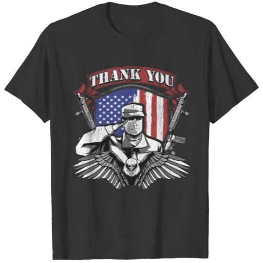 Thank You For Your Service Military Veteran Gratef T Shirts