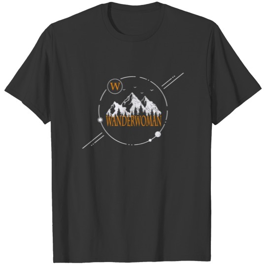 Hiking Woman Trekking T-shirt