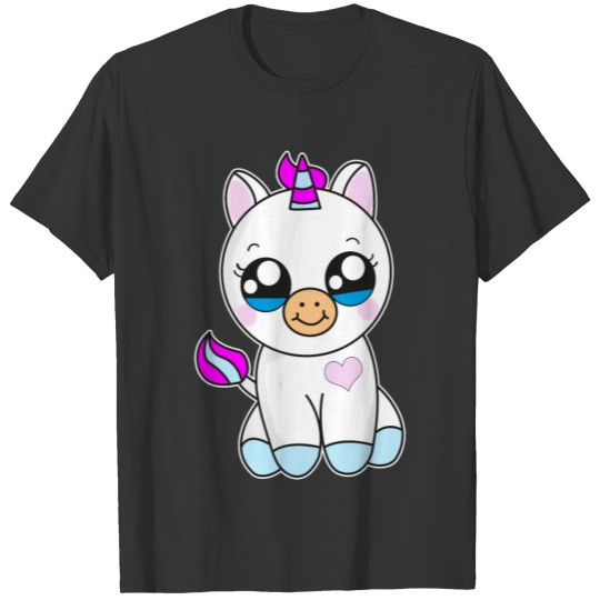 Baby Unicorn With Heart Super Cute T-shirt