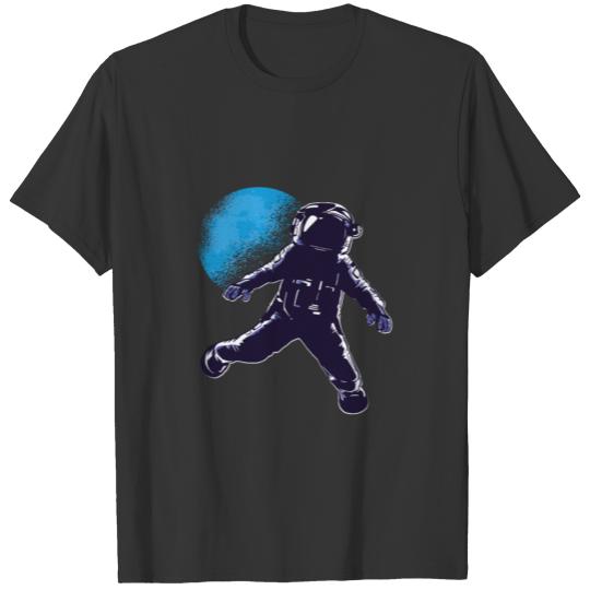 An astronaut jumps from the moon T-shirt