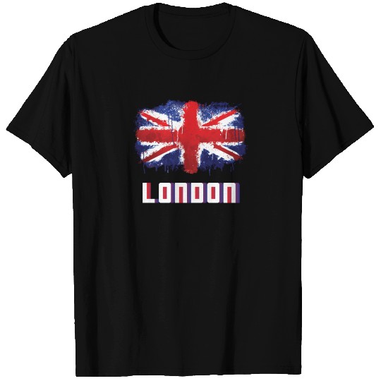 London England British Union Jack Flag T Shirts