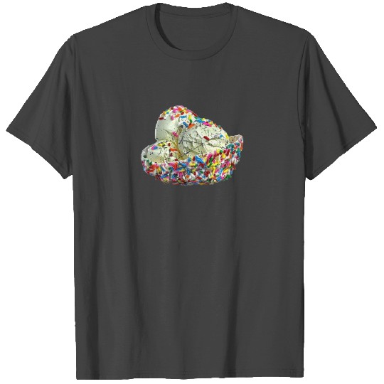Vanilla ice cream sundae with sprinkles T Shirts