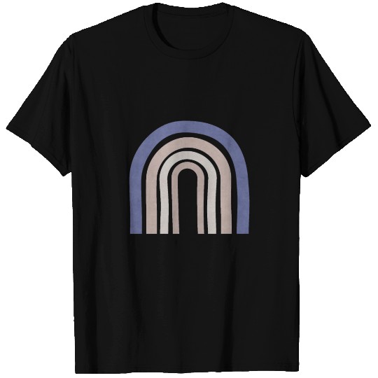 Mid Century Arches - Blue and Beige T Shirts