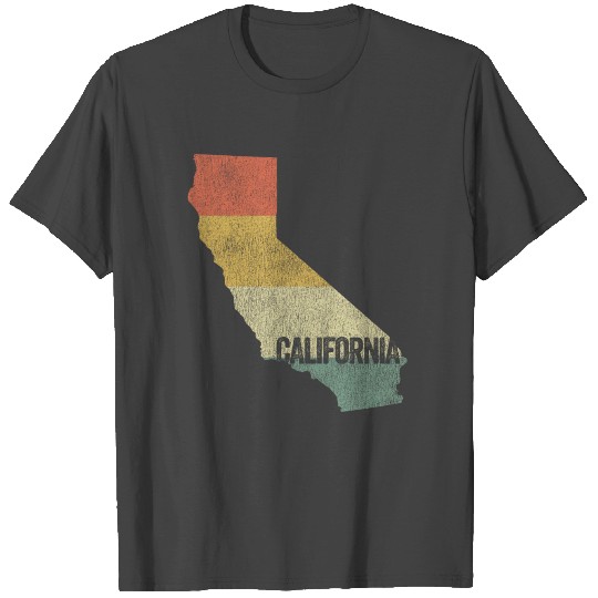 Retro 80s Distressed Vintage Sunset California T Shirts