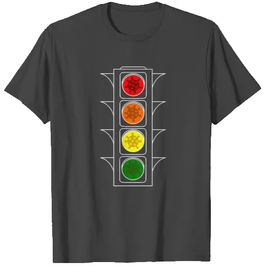 2reborn Corona Traffic Light d19 Virus Pandemie wh T Shirts