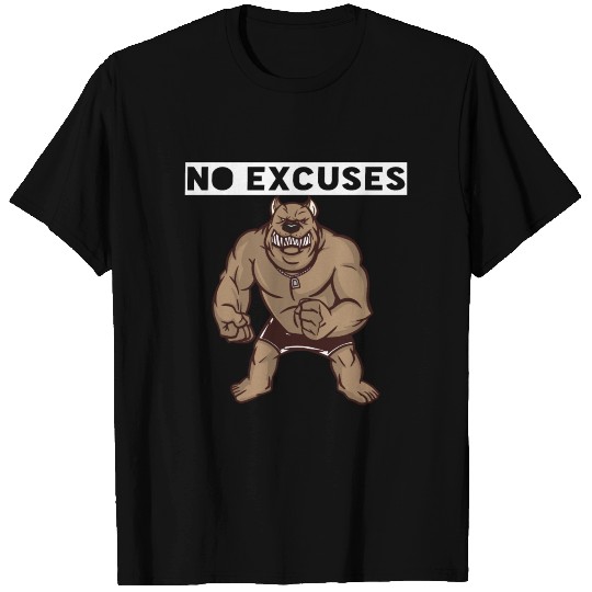 No Excuses Pit bull T Shirts