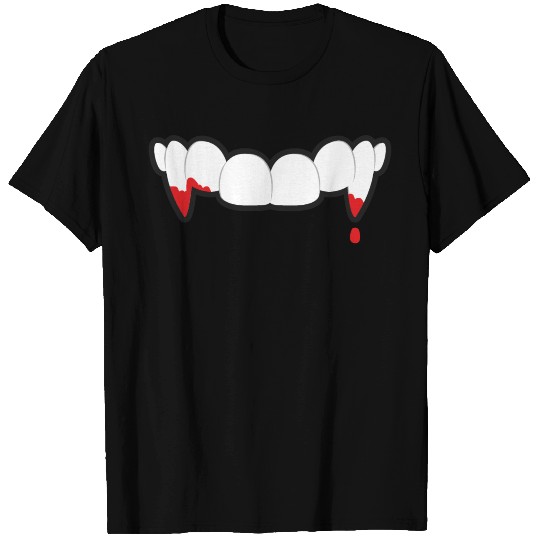 Halloween Vampire Teeth Mask T Shirts