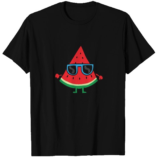 Watermelon Summer Melon With Sunglasses Watermelon T Shirts