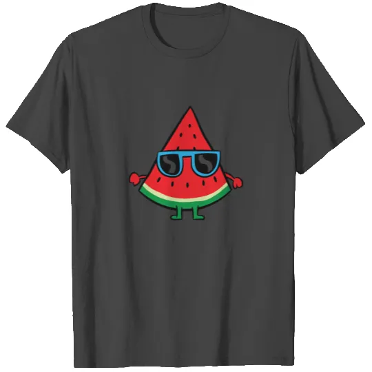 Watermelon Summer Melon With Sunglasses Watermelon T Shirts