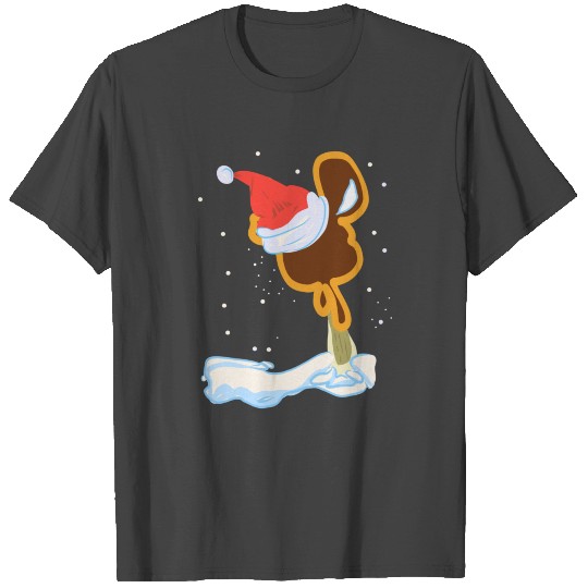 Christmas Mickey Icecream snow and snowflakes T Shirts