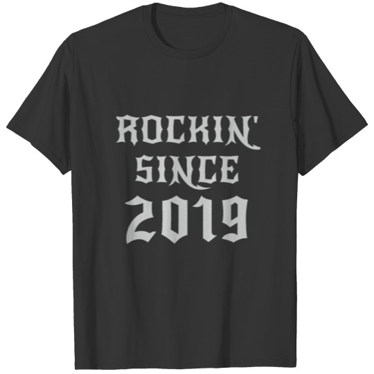 1 Year Old Classic Rock 2019 1st Birthday Gifts T Shirts