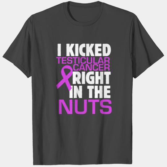 Testicular Cancer Funny Ovarian Nuts Warrior Son F T Shirts