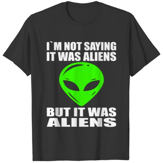 Alien UFO Extraterrestrial Motif T-shirt