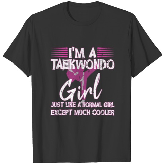Taekwondo Girl MMA Martial Arts Gift Combat Sport T-shirt