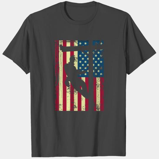 Lineman American Flag Electric Cable Lineman Gift T Shirts
