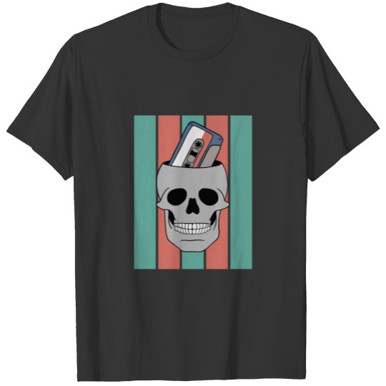 Music Tape Skull T-shirt