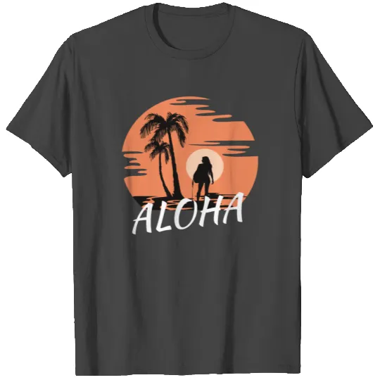 Aloha Ohana Hawaii Palm Trees Paradise T Shirts