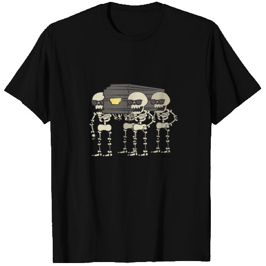 Coffin halloween skeleton making a show T Shirts