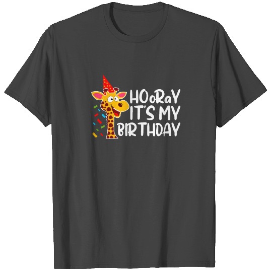 Hooray Its My Birthday Animal Costume Giraffe Love T Shirts