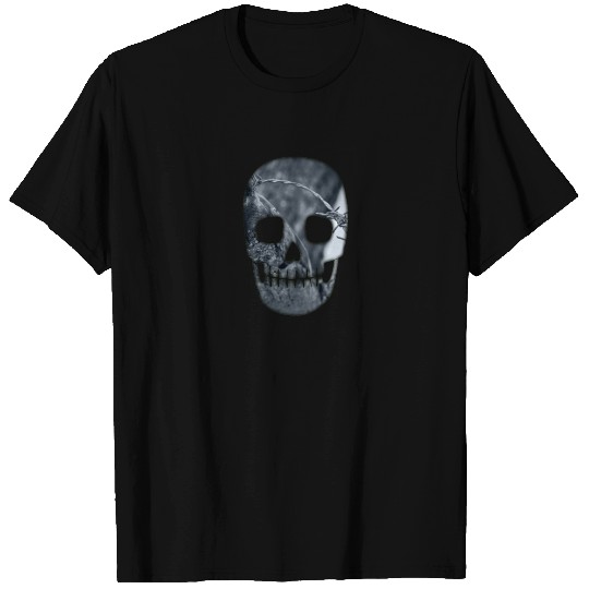 Barbed Wire Skull T Shirts