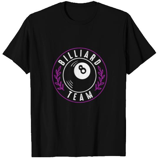 Billiard Team Group Saying T Shirts