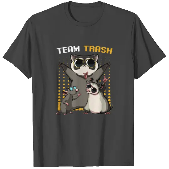 Team Trash Funny Opossum Raccoon Rat Garbage Gang T Shirts